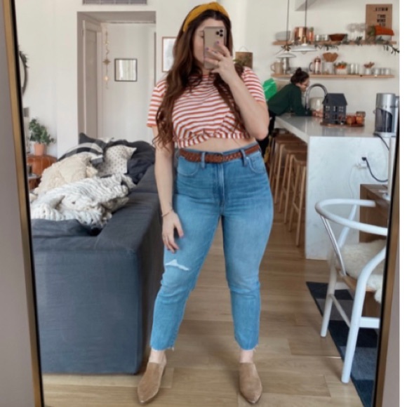 Madewell The vintage crop high waist jeans NWT - Picture 3 of 14